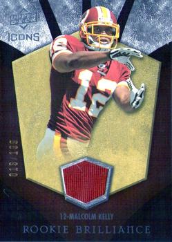 2008 Upper Deck Icons - Rookie Brilliance Jersey Silver #RB25 Malcolm Kelly Front