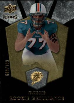 2008 Upper Deck Icons - Rookie Brilliance Silver #RB2 Jake Long Front