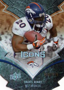 2008 Upper Deck Icons - Silver Die Cut #29 Travis Henry Front
