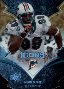 2008 Upper Deck Icons - Silver Die Cut #54 Jason Taylor Front