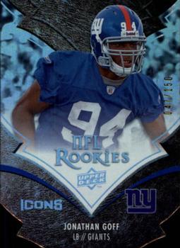 2008 Upper Deck Icons - Silver Die Cut #148 Jonathan Goff Front