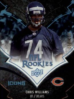 2008 Upper Deck Icons - Silver Die Cut #212 Chris Williams Front
