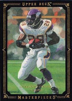2008 Upper Deck Masterpieces - Framed Black #2 Adrian Peterson  Front