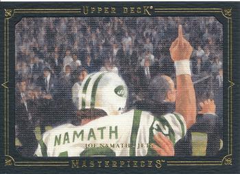 2008 Upper Deck Masterpieces - Framed Black #47 Joe Namath  Front
