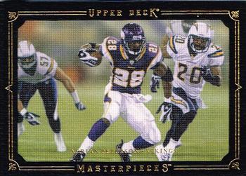 2008 Upper Deck Masterpieces - Framed Black #75 Adrian Peterson  Front