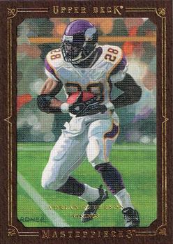 2008 Upper Deck Masterpieces - Framed Brown #2 Adrian Peterson Front