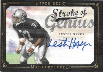 2008 Upper Deck Masterpieces - Stroke of Genius Autographs #SOG64 Lester Hayes Front