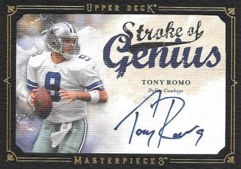 2008 Upper Deck Masterpieces - Stroke of Genius Autographs #SOG88 Tony Romo Front
