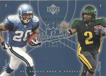 2003 Upper Deck Pros & Prospects #158 Onterrio Smith / Maurice Morris Front