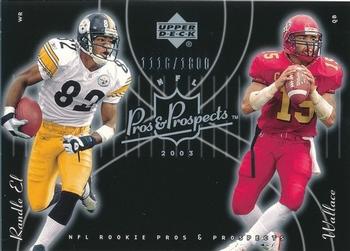 2003 Upper Deck Pros & Prospects #160 Seneca Wallace / Antwaan Randle El Front