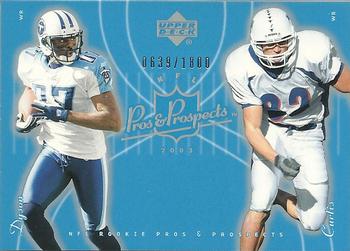 2003 Upper Deck Pros & Prospects #173 Kevin Curtis / Kevin Dyson Front