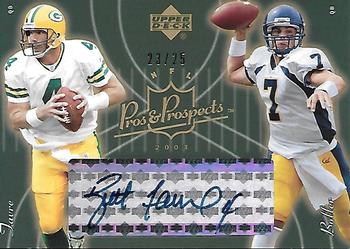 2003 Upper Deck Pros & Prospects #KBBF Kyle Boller / Brett Favre Front