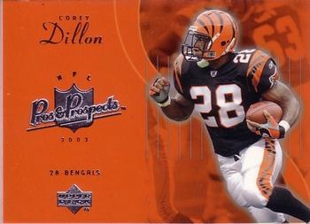 2003 Upper Deck Pros & Prospects #17 Corey Dillon Front