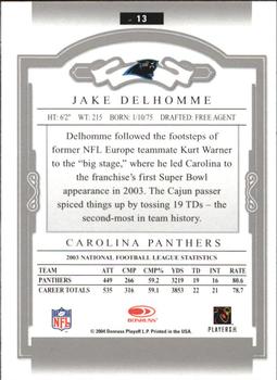 2004 Donruss Classics #13 Jake Delhomme Back