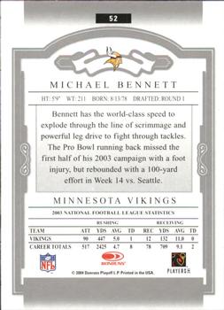 2004 Donruss Classics #52 Michael Bennett Back