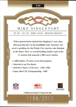2004 Donruss Classics #134 Mike Singletary Back