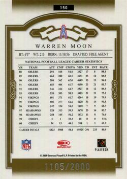 2004 Donruss Classics #150 Warren Moon Back