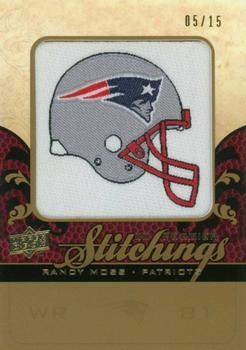 2008 Upper Deck Premier - Stitchings Gold #PS-RM Randy Moss Front
