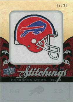 2008 Upper Deck Premier - Stitchings Silver #PS-ML Marshawn Lynch Front