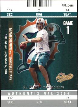 2004 Fleer Authentix #90 A.J. Feeley Front
