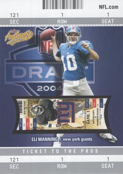 2004 Fleer Authentix #103 Eli Manning Front