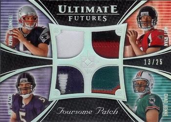 2008 Upper Deck Ultimate Collection - Ultimate Futures Foursomes Jerseys Patch Holofoil #UFRJ-7 Chad Henne / Joe Flacco / Matt Ryan / Kevin O'Connell Front