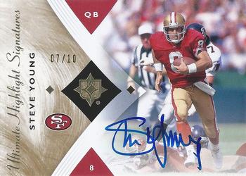 2008 Upper Deck Ultimate Collection - Ultimate Highlight Signatures #UHA-12 Steve Young Front