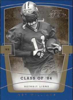 2004 Flair #65 Roy Williams Front