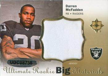 2008 Upper Deck Ultimate Collection - Ultimate Rookie Big Materials #URBM6 Darren McFadden Back