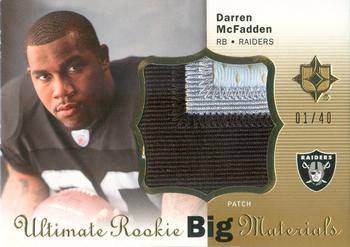 2008 Upper Deck Ultimate Collection - Ultimate Rookie Big Materials #URBM6 Darren McFadden Front