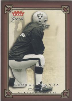 2004 Fleer Greats of the Game #48 George Blanda Front