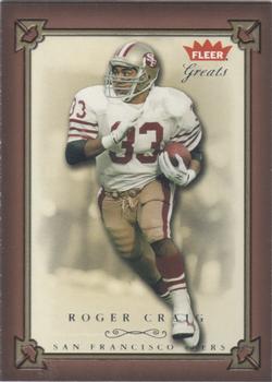2004 Fleer Greats of the Game #53 Roger Craig Front