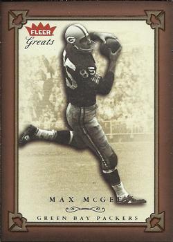 2004 Fleer Greats of the Game #22 Max McGee Front