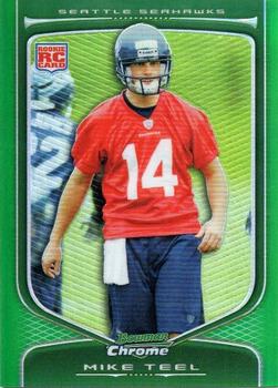2009 Bowman Chrome - Green Refractors #160 Mike Teel Front