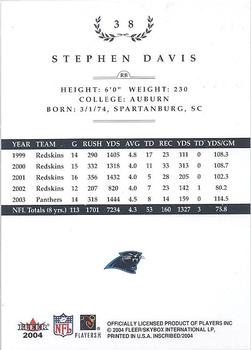 2004 Fleer Inscribed #38 Stephen Davis Back