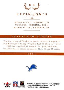 2004 Fleer Inscribed #89 Kevin Jones Back