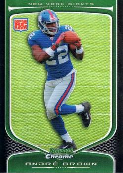 2009 Bowman Chrome - Refractors #134 Andre Brown Front