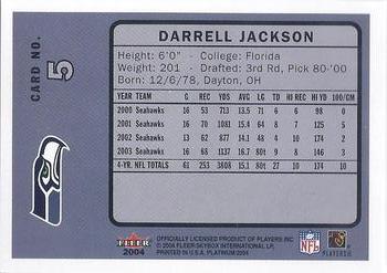 2004 Fleer Platinum #5 Darrell Jackson Back