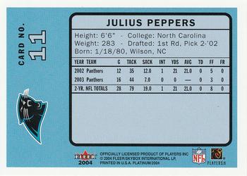 2004 Fleer Platinum #11 Julius Peppers Back