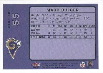 2004 Fleer Platinum #55 Marc Bulger Back