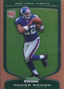 2009 Bowman Chrome - Rookies Bronze #134 Andre Brown Front