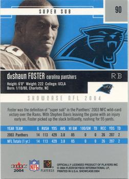 2004 Fleer Showcase #90 DeShaun Foster Back