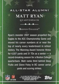 2009 Bowman Draft Picks - All-Star Alumni #AA1 Matt Ryan  Back
