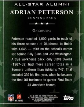 2009 Bowman Draft Picks - All-Star Alumni #AA4 Adrian Peterson  Back