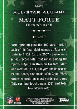 2009 Bowman Draft Picks - All-Star Alumni #AA7 Matt Forte  Back