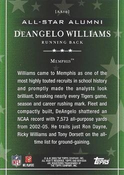 2009 Bowman Draft Picks - All-Star Alumni #AA10 DeAngelo Williams  Back