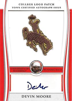 2009 Bowman Draft Picks - College Logo Patch Autographs Variations #ALP-DM Devin Moore Front