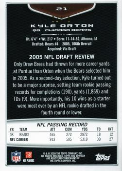 2009 Bowman Draft Picks - Gold #21 Kyle Orton Back