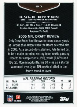 2009 Bowman Draft Picks - Red #21 Kyle Orton Back