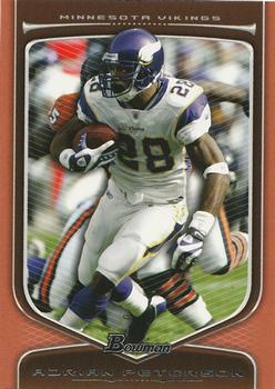 2009 Bowman Draft Picks - Red #30 Adrian Peterson Front